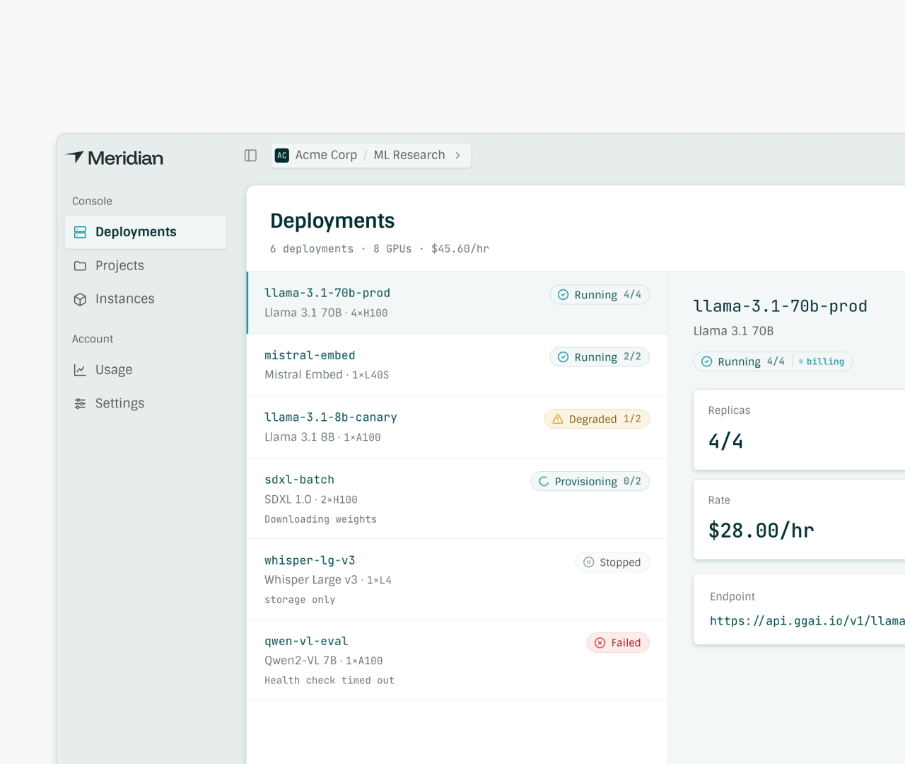 Meridian screenshot 1